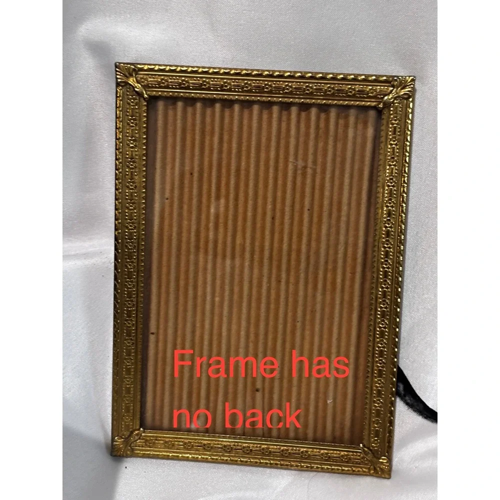 Vintage Photo Frame Lot Gold Tone & Pewter Ornate Variety Frame Set 6 Pieces